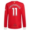 Maglia da Calcio a Maniche Lunghe Manchester United Mason Greenwood 11 Casa 2021-22 per Uomo